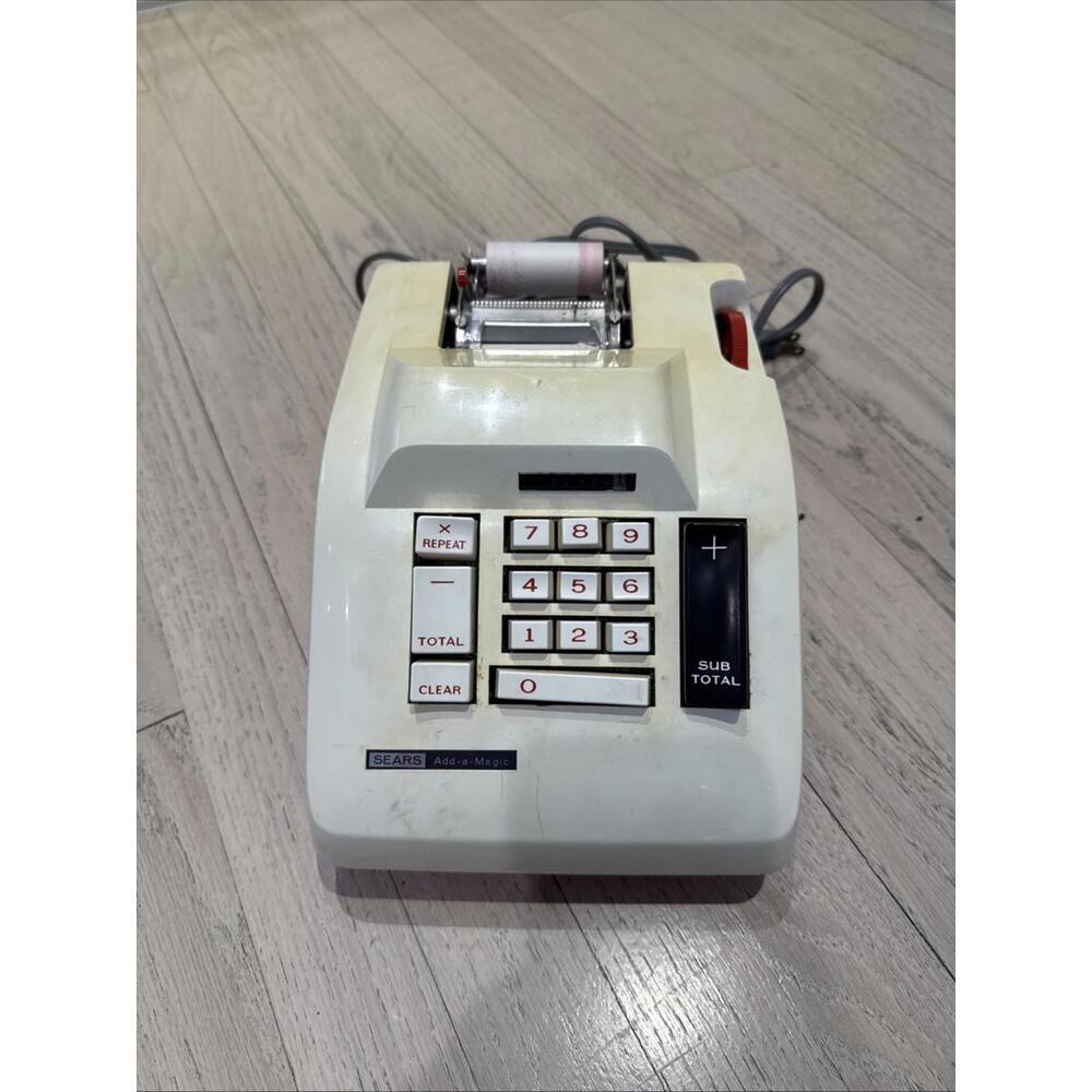Vintage SEARS Add-a-Magic RARE 1950s-1960s Adding Machine  USA